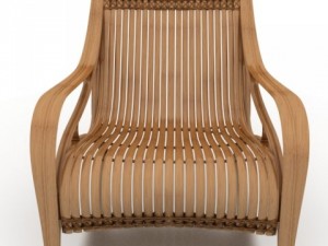 bilah bamboo armchair 3D Model