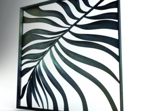 tropical leaft carving 001 Modelo 3D