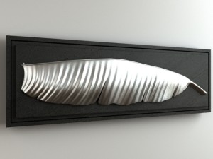 banana leaft ornament 002 Model 3D