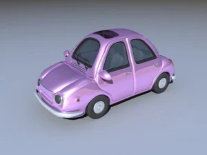 pink car 3D Model