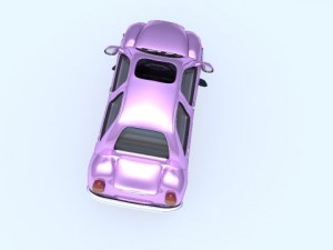 pink car Modèle 3D