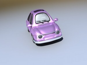pink car Modèle 3D
