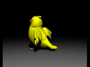 yello bird 3D 模型