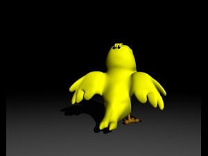 yello bird 3D 模型