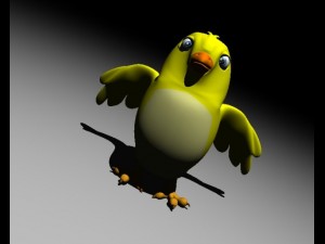 yello bird 3D 模型