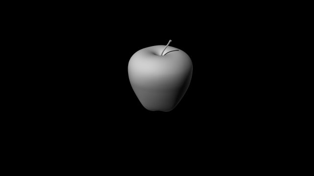 apple 3D Model .c4d .max .obj .3ds .fbx .stl .blend 
