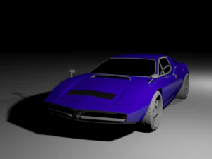 Мазерати Мерак 3D Модель