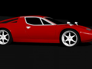 Мазерати Мерак 3D Модель