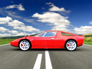 Мазерати Мерак 3D Модель