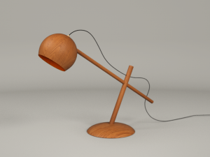 lune lamp 3D Модель