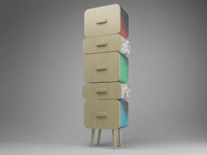 chest of drawers 3D Модель