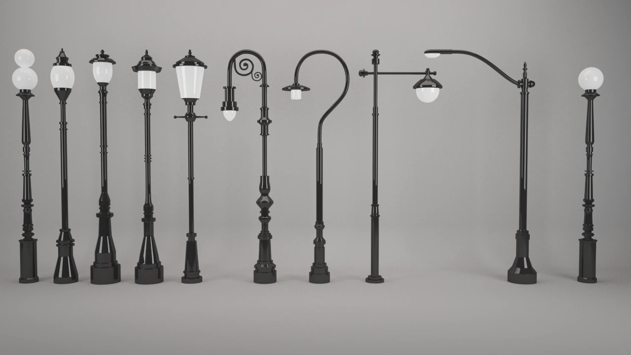 street lamp 3D Model .c4d .max .obj .3ds .fbx .stl .blend 