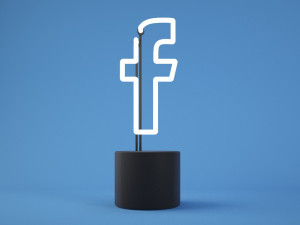 lamp neon social 3D Модель