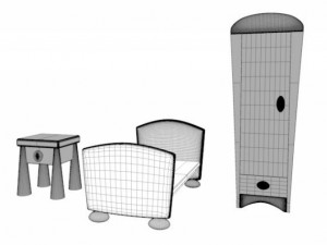 kids cupboard kit Modelo 3D