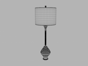 3 elegant table lamp 3D Model