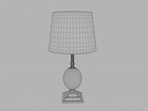 3 elegant table lamp 3D Model