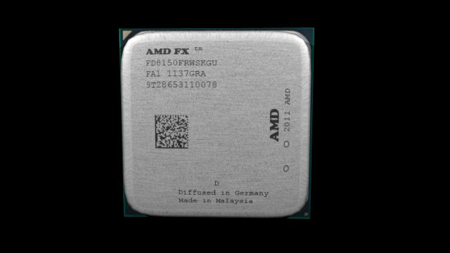 amd bulldozer processor Modèle 3D .c4d .max .obj .3ds .fbx .stl .blend 