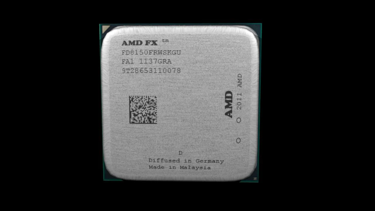 amd bulldozer processor 3D Model .c4d .max .obj .3ds .fbx .stl .blend 