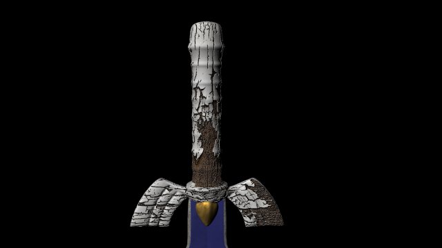zelda master sword 3D मॉडल .c4d .max .obj .3ds .fbx .stl .blend 