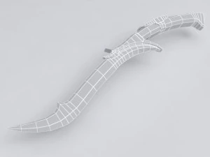 couteau 2 Modèle 3D