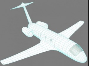low poly plane 3D Model