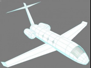 low poly plane 3D Model