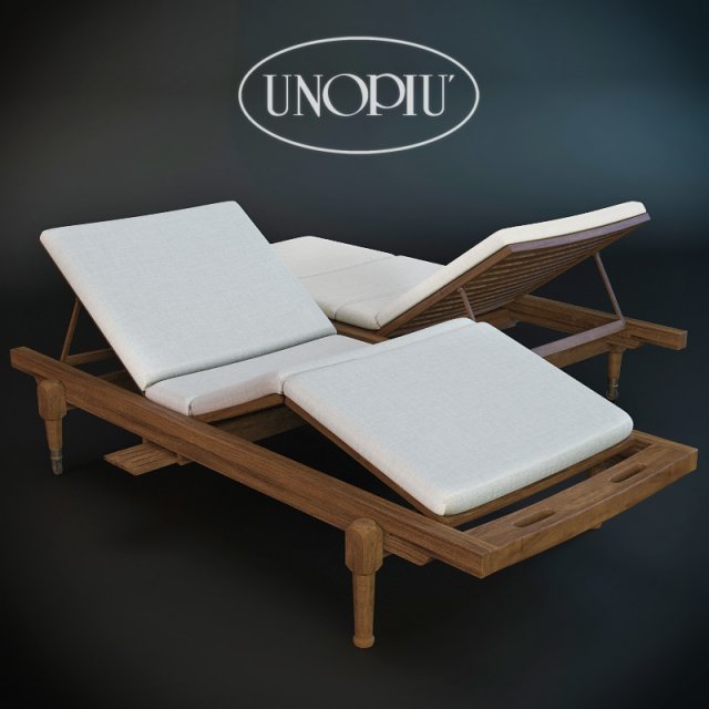 sun lounger charles 3D Model .c4d .max .obj .3ds .fbx .stl .blend 