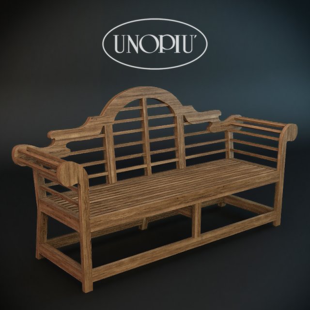 luty teak sofa 3D Model .c4d .max .obj .3ds .fbx .stl .blend 