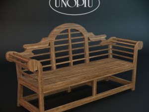 luty teak sofa Model 3D