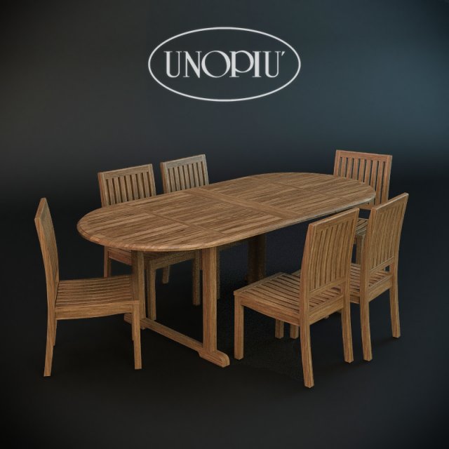 garden chair and table lydiatamil Modelo 3D .c4d .max .obj .3ds .fbx .stl .blend 