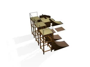 skate ramps 3D Model