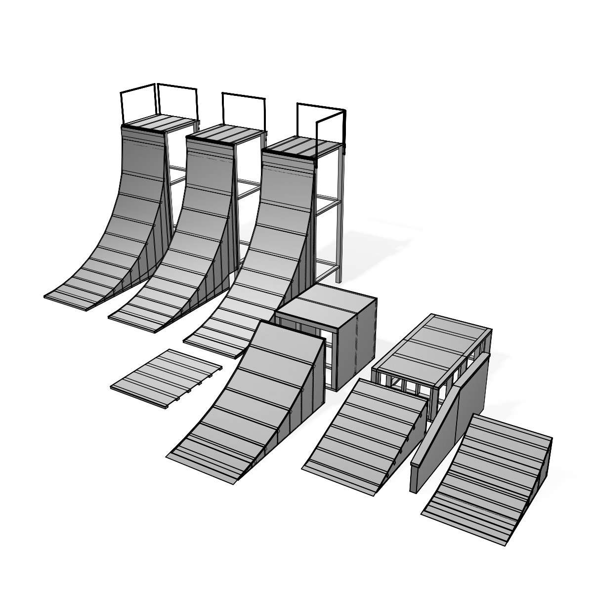 3 рамп. Рампа 3d. Рампа 3д. Ramp 3d model. Ramp model.