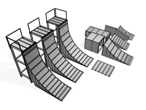 skate ramps 3D Model
