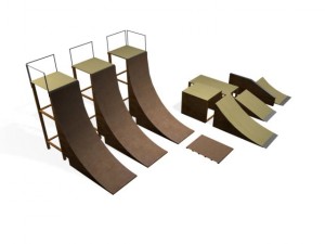 skate ramps 3D मॉडल