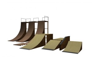 skate ramps 3D मॉडल
