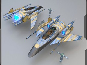 spaceship Modèle 3D