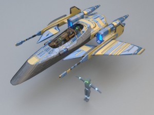 spaceship 3D Model