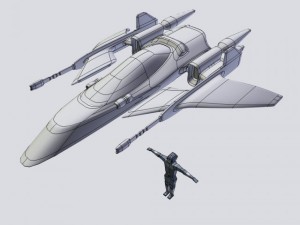 spaceship 3D Model