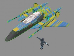 spaceship 3D Model