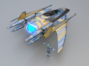 spaceship 3D Model