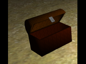 animated wooden chest 3D Модель