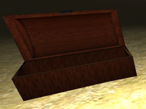 animated wooden chest 3D Model