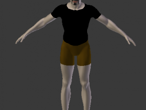 male human model  rigged and animated 3D Model