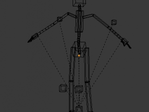 male human model  rigged and animated 3D Model