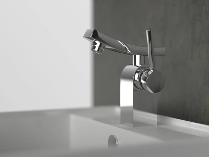 modern faucet  sink   kraus unicus 3D Model .c4d .max .obj .3ds .fbx .stl .blend 