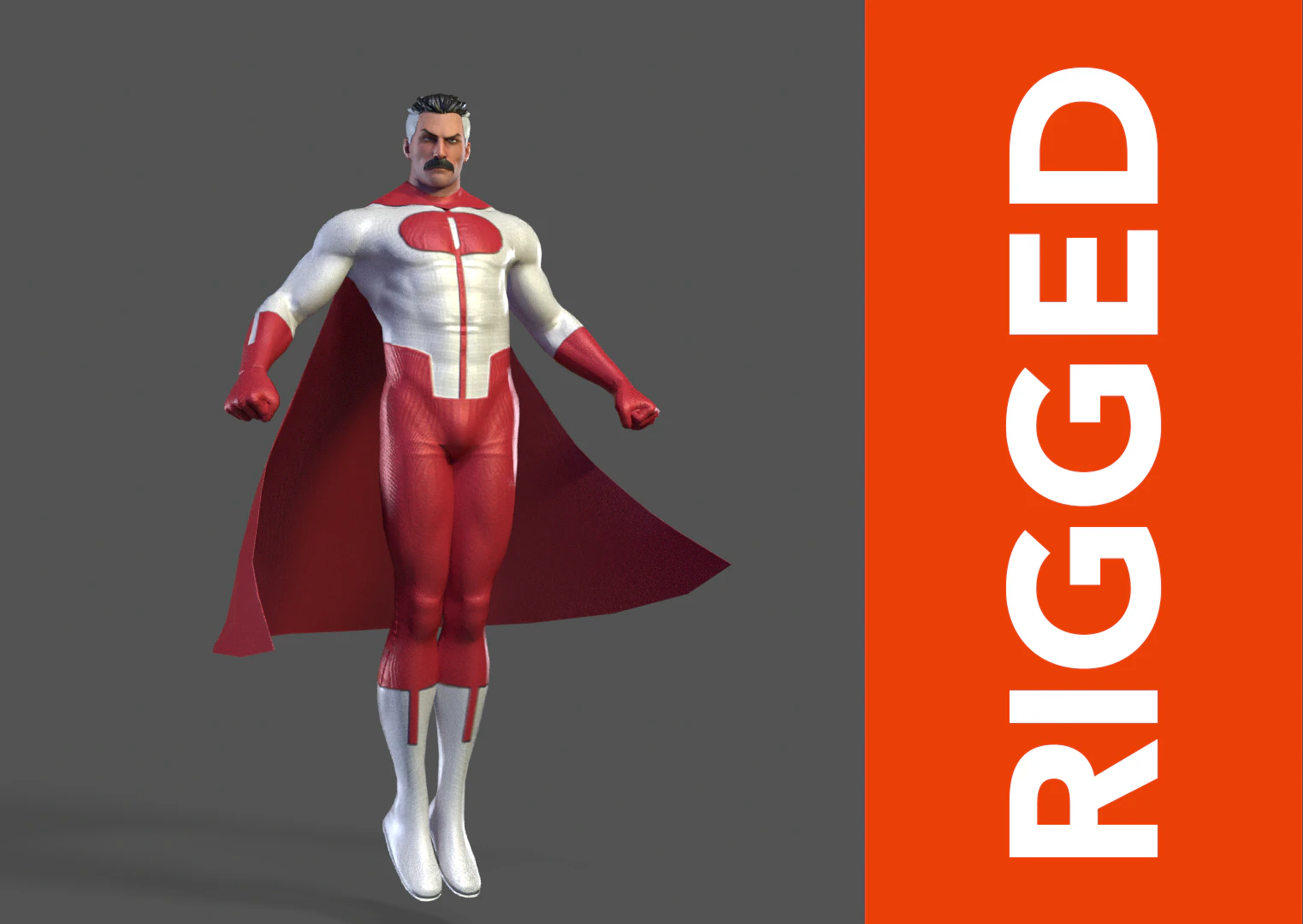 Omni-Man Rig 3D Model .c4d .max .obj .3ds .fbx .stl .blend 