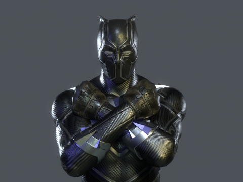 Black Panther Rig Model 3D