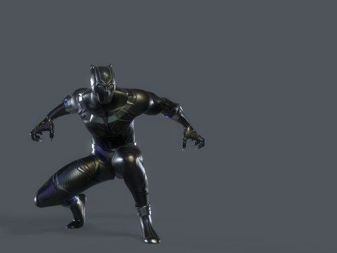 Black Panther Rig Model 3D