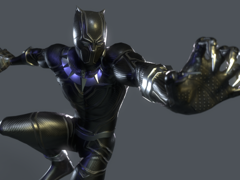 Black Panther Rig Model 3D