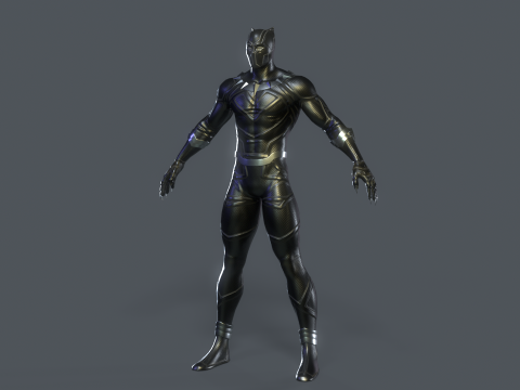 Black Panther Rig Model 3D